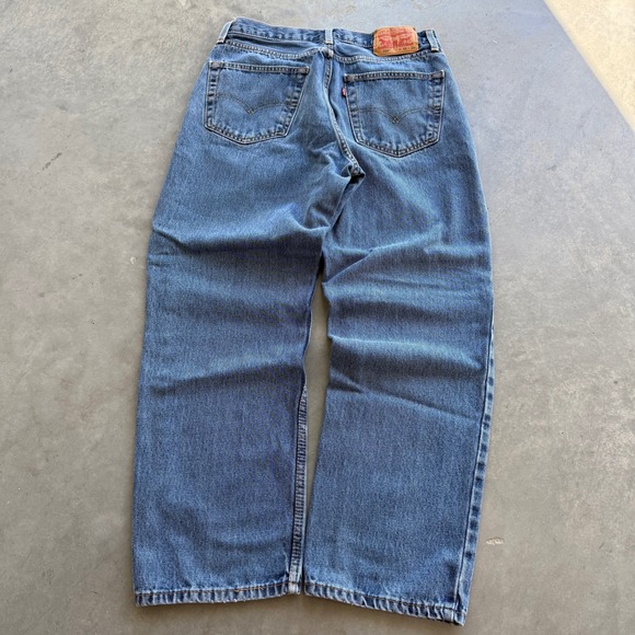 Levi's Other - Levis 550 Relaxed Fit Tapered Leg Jeans Mens 32x29 Medium Wash Blue Denim